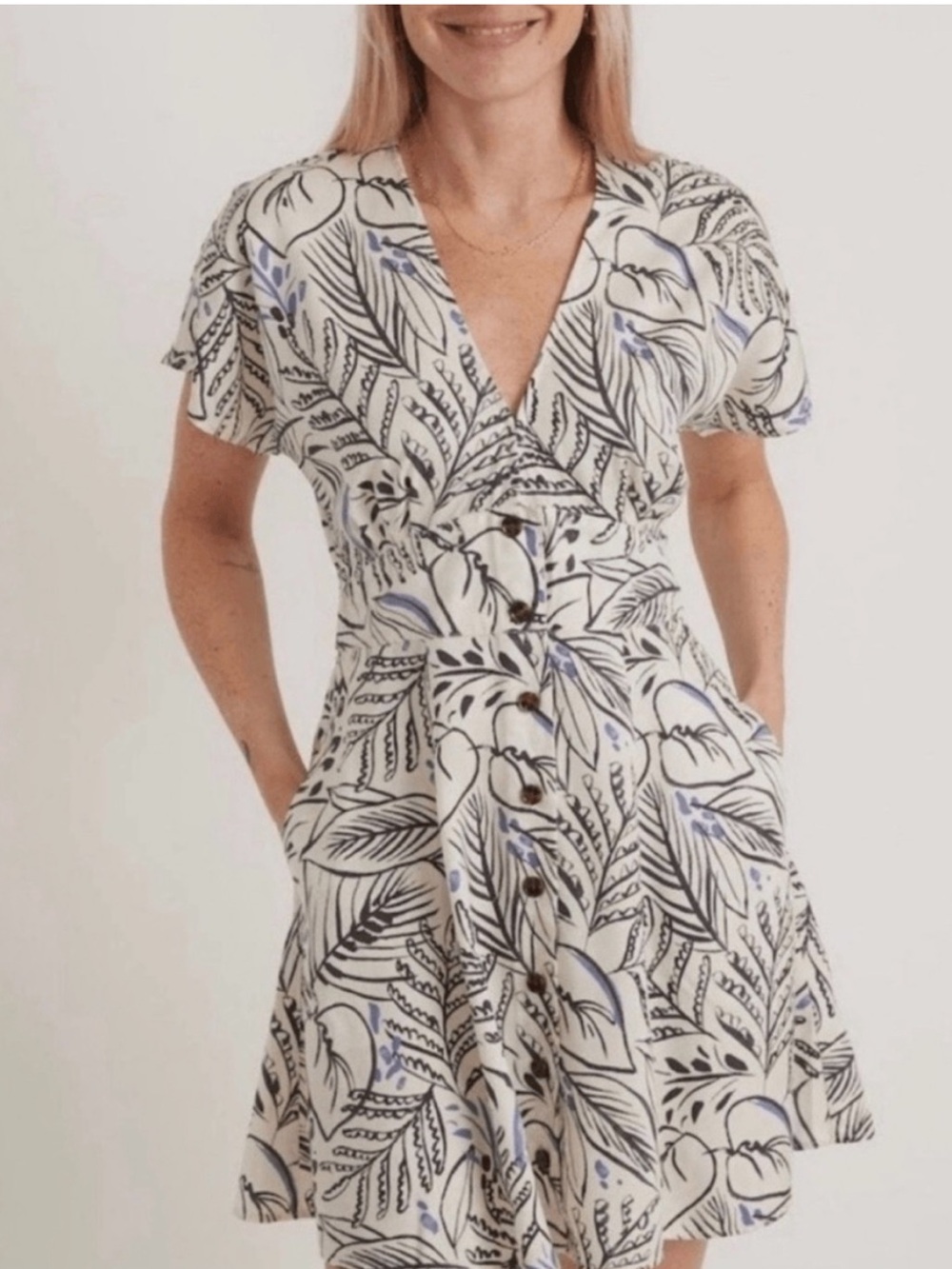 Marine Layer Camila Mini Dress 100% Tencel Small